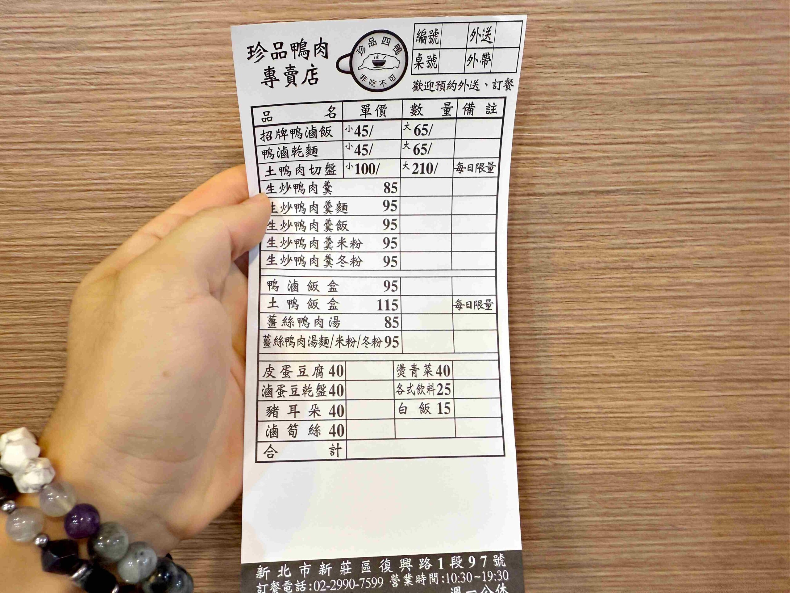 【新莊美食推薦】珍品餐飲坊，米其林必比登上榜鴨肉專賣店(菜單) @厚片嘴角帶便當