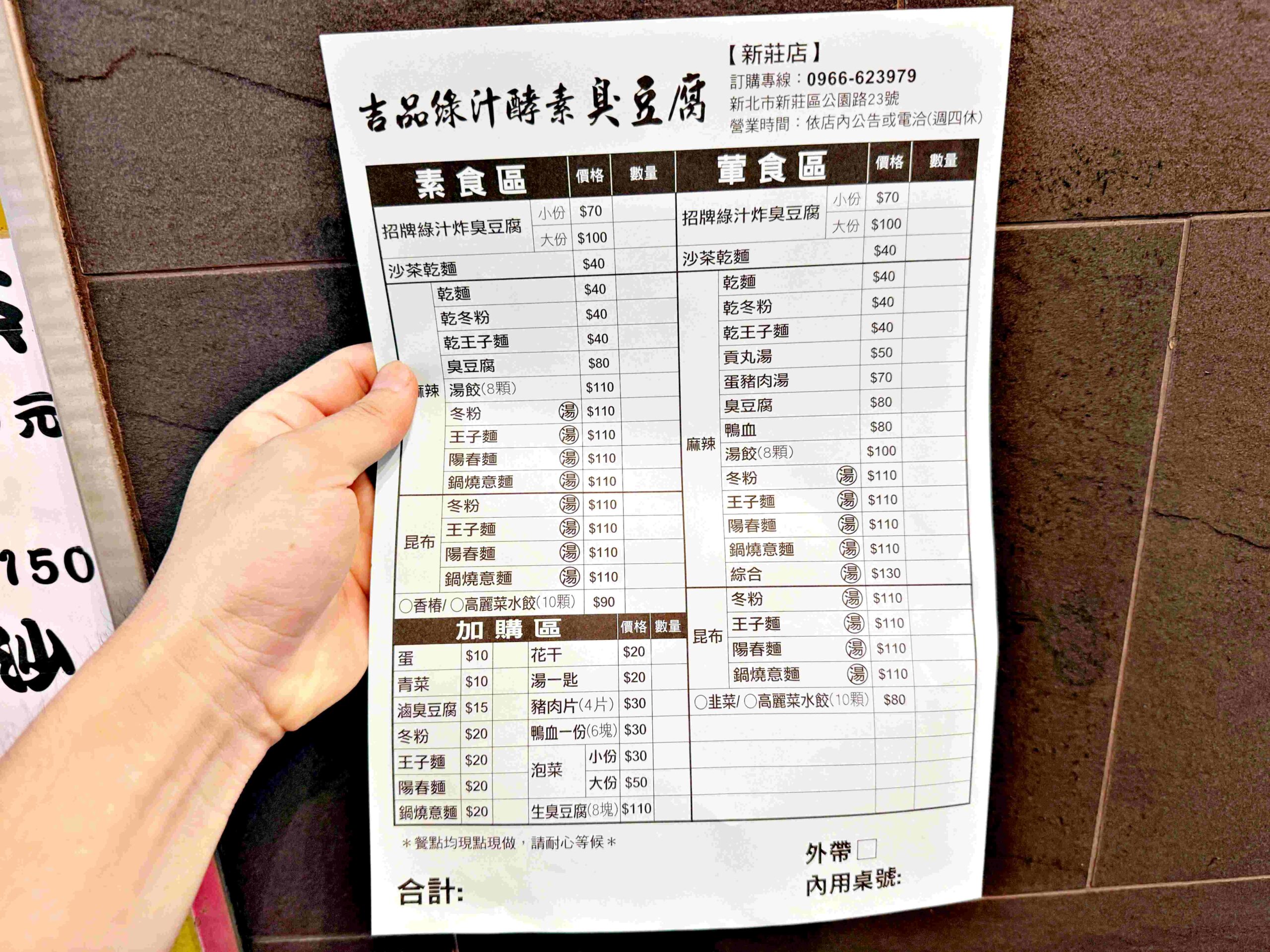 【新莊美食】吉品綠汁酵素臭豆腐，宜蘭名店味道，爽脆爆汁超驚豔(菜單) @厚片嘴角帶便當