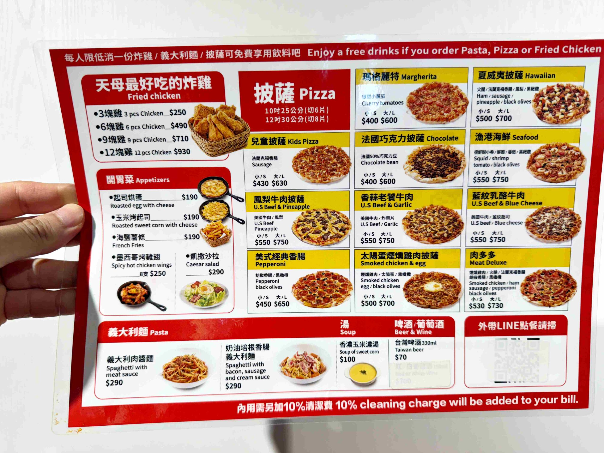【天母美食】Pino Pizza 披薩炸雞雙主打，型男詹姆士都推爆！(菜單) @厚片嘴角帶便當