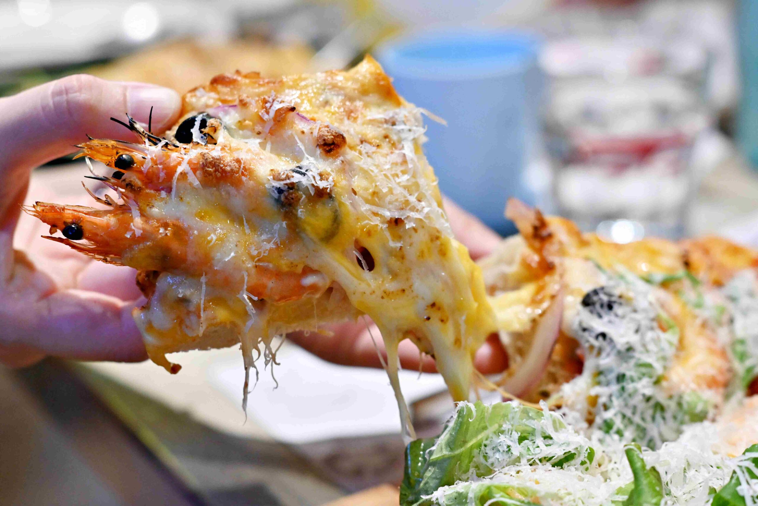 【陽明山美食】阿緹卡Pizza專賣店，歐美擺飾氛圍+厚實羅馬披薩太滿足推薦(菜單) @厚片嘴角帶便當