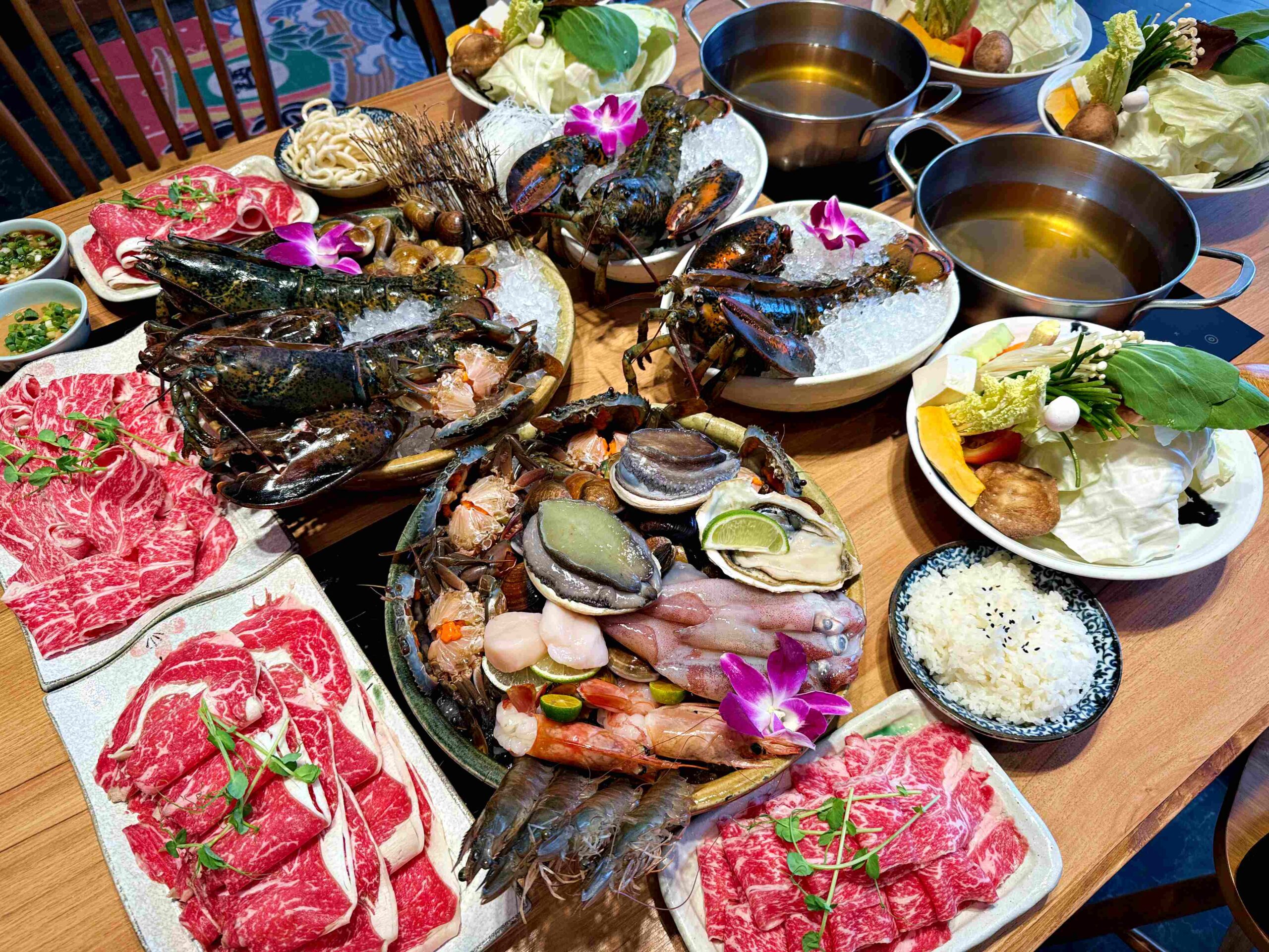【中山美食】台北晶華酒店栢麗廳，必看快閃泰市場吃到飽！(菜單) @趙先生吃飯