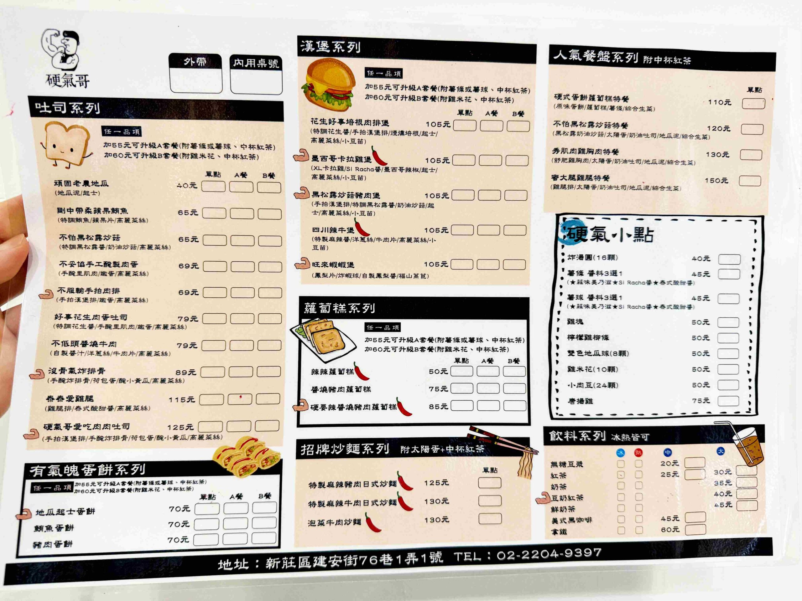 【新莊美食】硬氣哥鈑烤吐司，故事感人、份量大，吃飽又感動的早午餐推薦(菜單) @趙先生吃飯