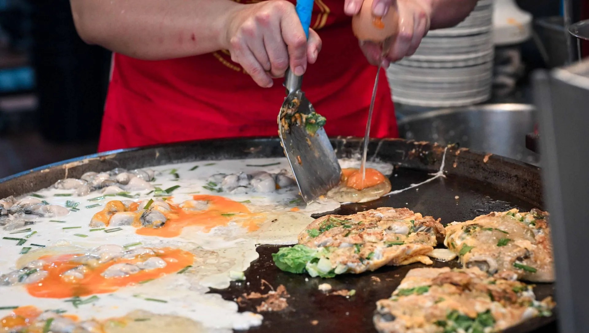 【寧夏夜市美食】圓環邊蚵仔煎，實測米其林必比登老店，蚵仔煎、蚵仔湯推薦(菜單) @趙先生吃飯
