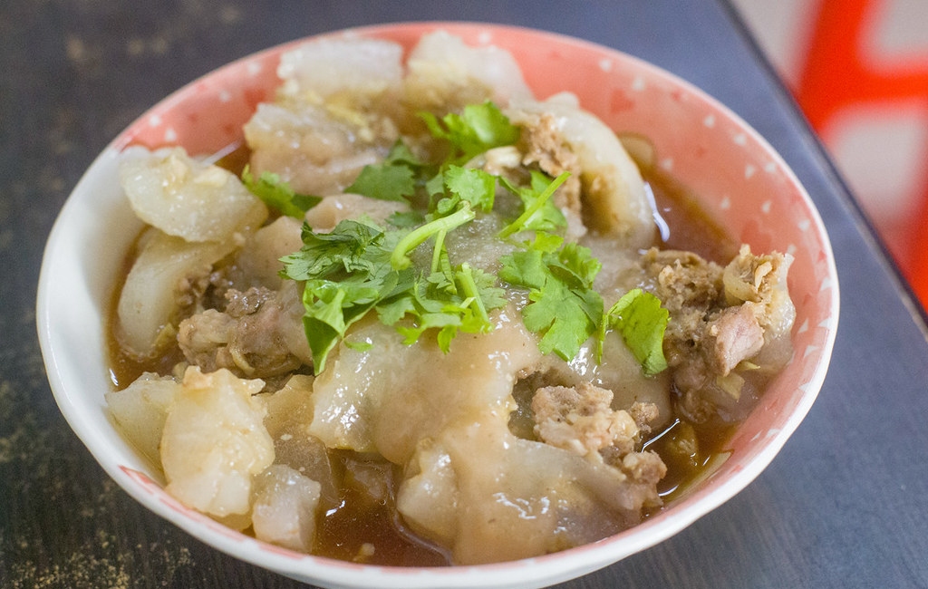 【永安市場美食】30年老店北斗肉圓，高評價，一份兩顆超飽足，清甜湯頭推薦(菜單) @趙先生吃飯