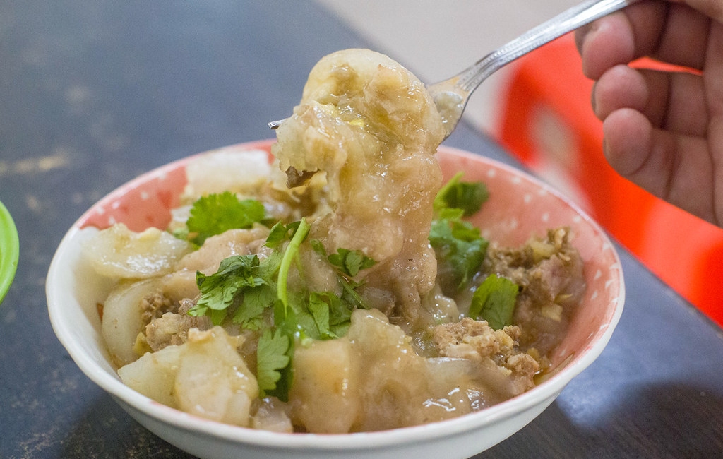 【永安市場美食】30年老店北斗肉圓，高評價，一份兩顆超飽足，清甜湯頭推薦(菜單) @趙先生吃飯