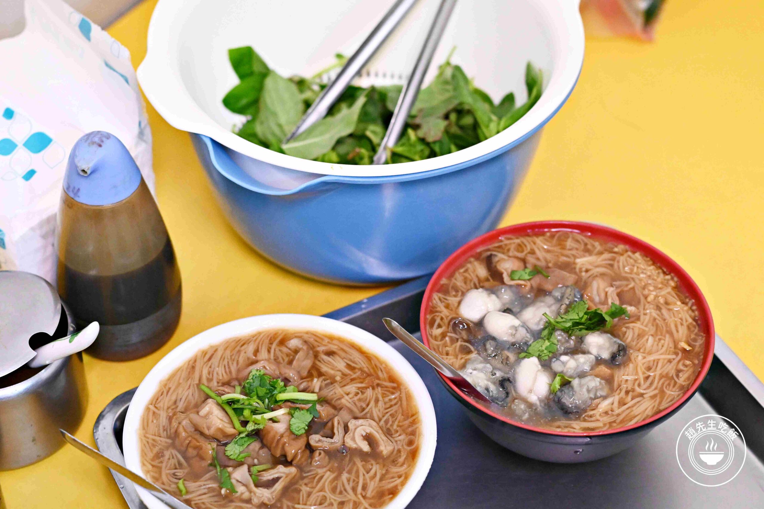 【三重美食】三重橋頭麵線，500碗推薦！蚵仔無敵大，九層塔隨便加吃到爽推薦(菜單) @趙先生吃飯