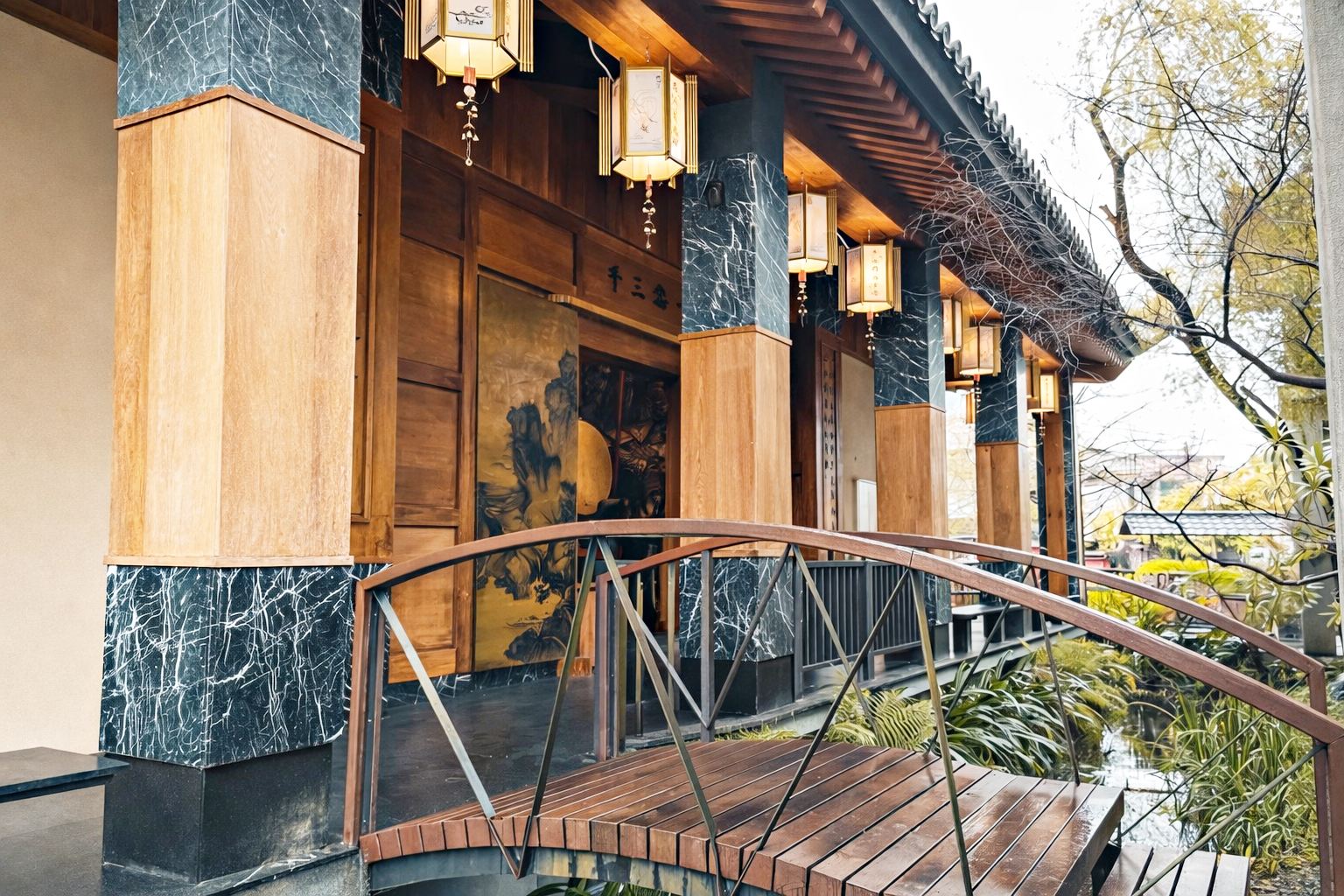 【宜蘭美食景點】《宜蘭北后寺》、《聽水咖啡》，秒飛日本免門票禪意庭園配溪景咖啡推薦(菜單) @趙先生吃飯
