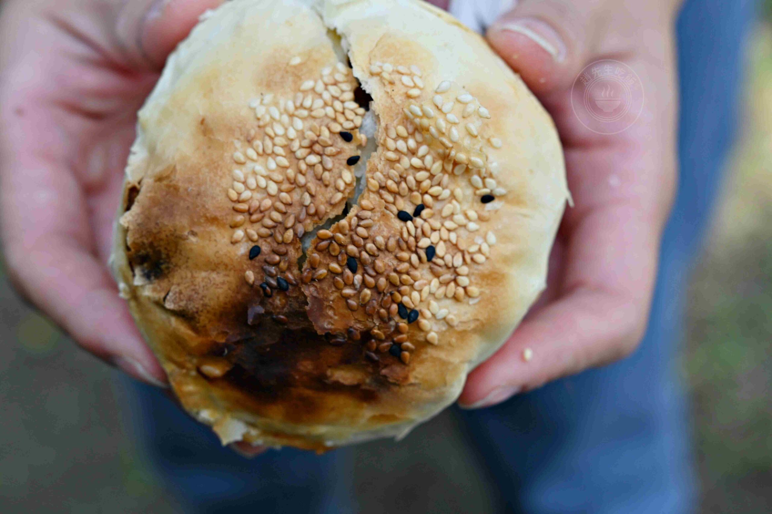 【松江南京美食】黑老闆胡椒餅，蔥塞超多，咬下去肉汁直接噴出來推薦(菜單) @趙先生吃飯