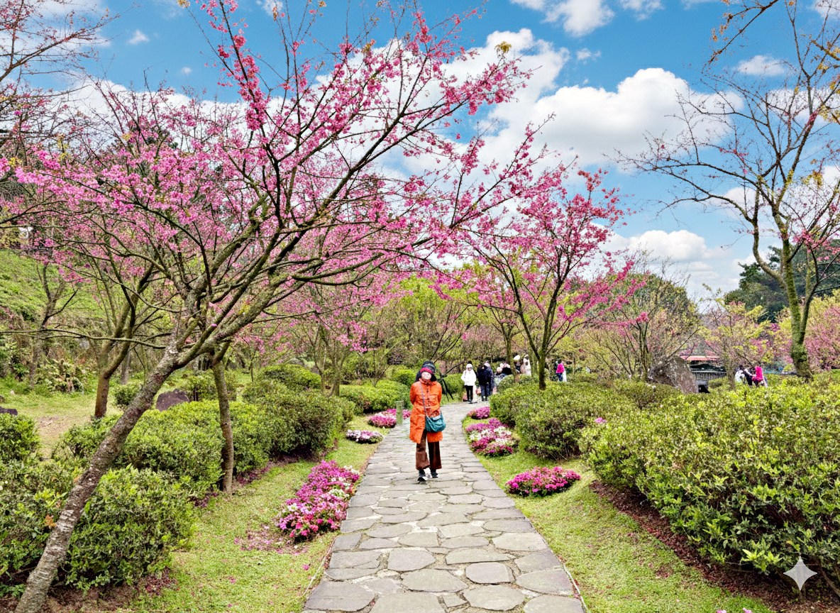 【陽明山景點】陽明山花季，超美花海，輕鬆賞櫻花，就像身在日本推薦(賞花路線) @趙先生吃飯