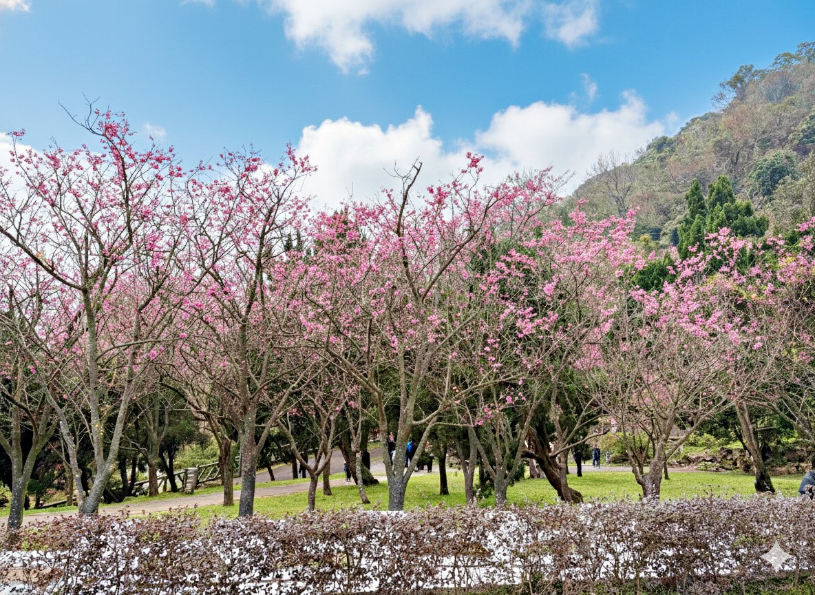 【陽明山景點】陽明山花季，超美花海，輕鬆賞櫻花，就像身在日本推薦(賞花路線) @趙先生吃飯