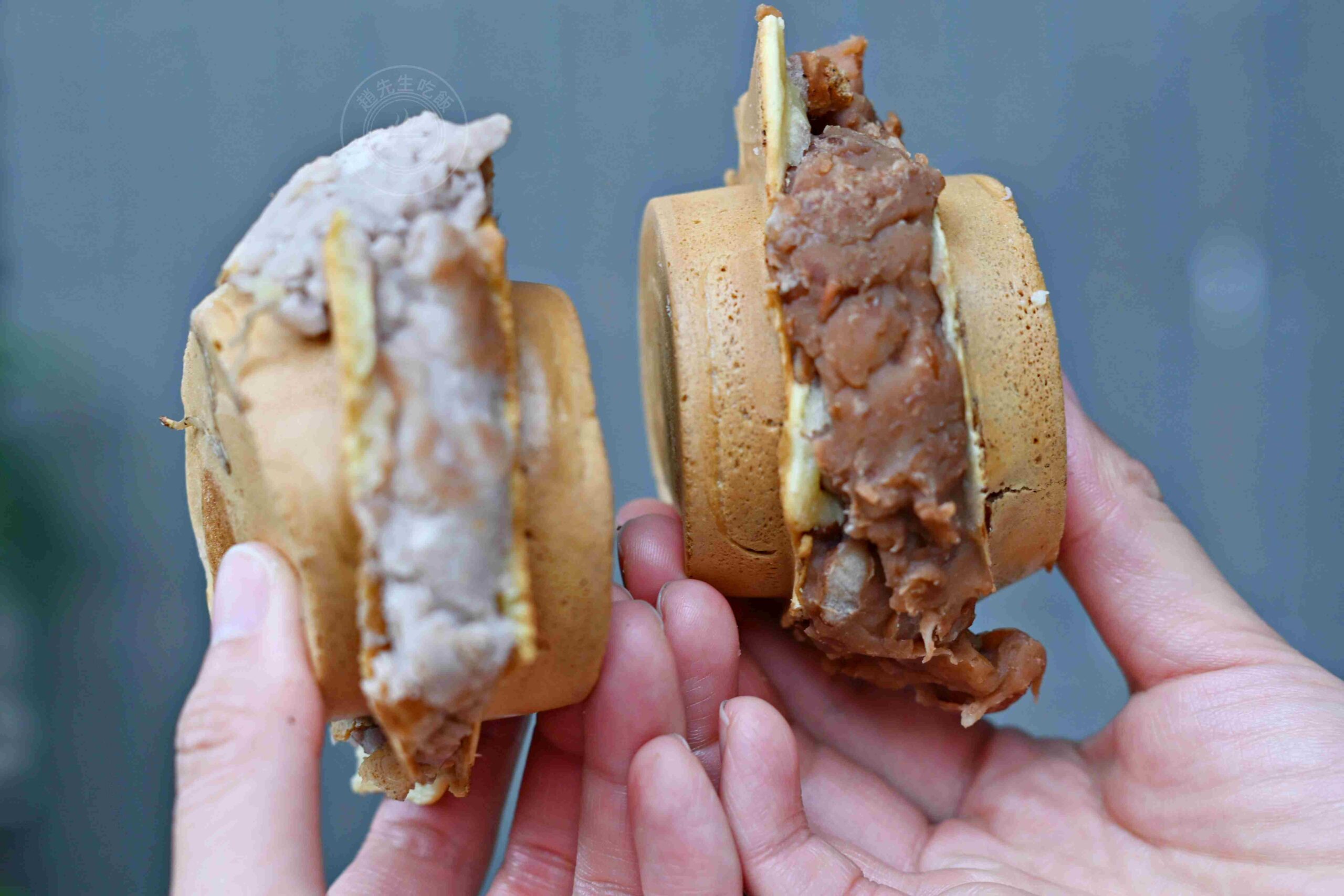 【板橋美食】太極鰲車輪餅，巨無霸爆餡紅豆餅推薦，竟然只要15元無敵好吃(菜單) @趙先生吃飯