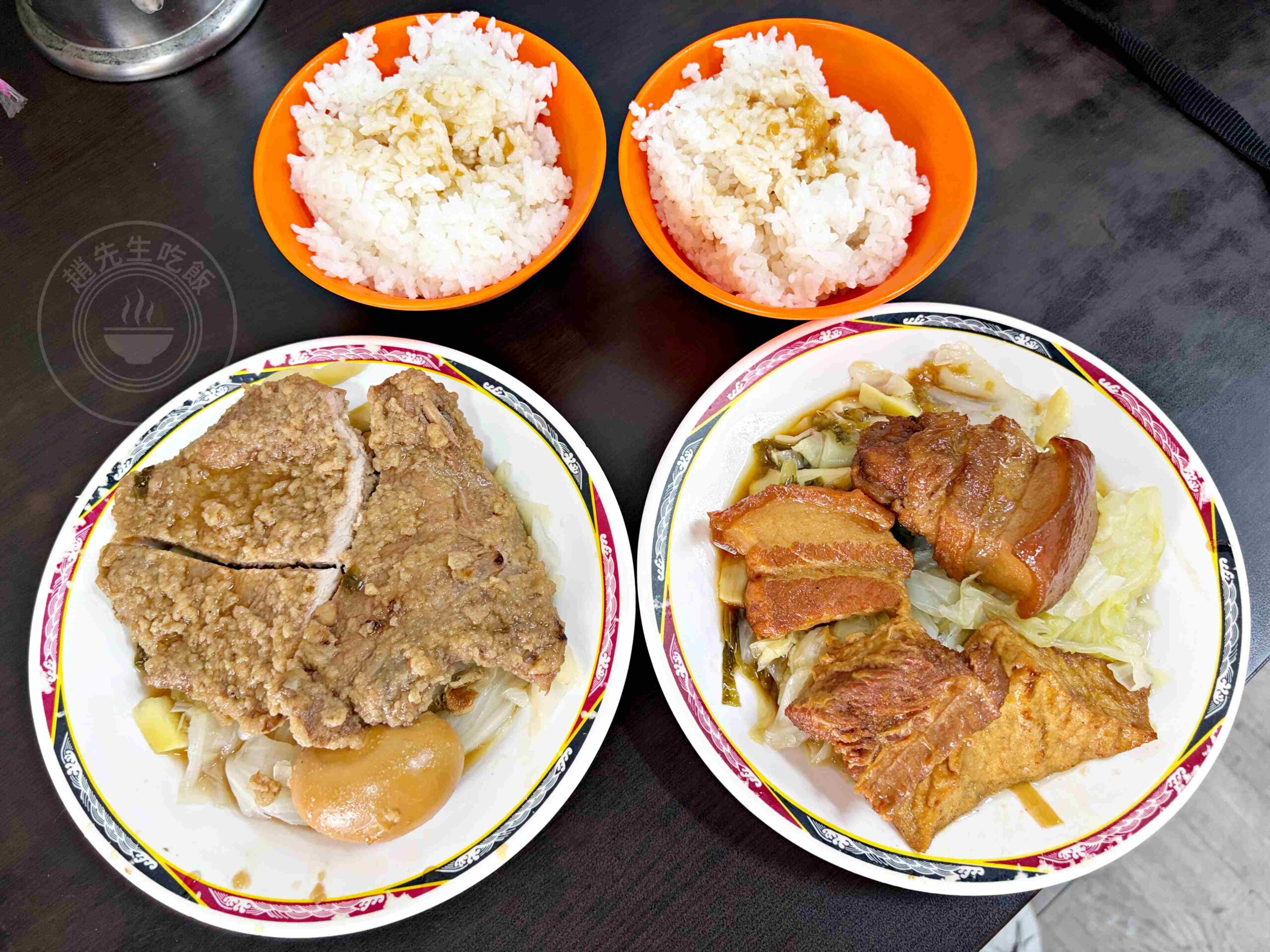 【板橋美食】正少年控肉飯，捷運府中站福德市場50年老字號軟嫩控肉與大片滷排骨推薦(菜單) @趙先生吃飯