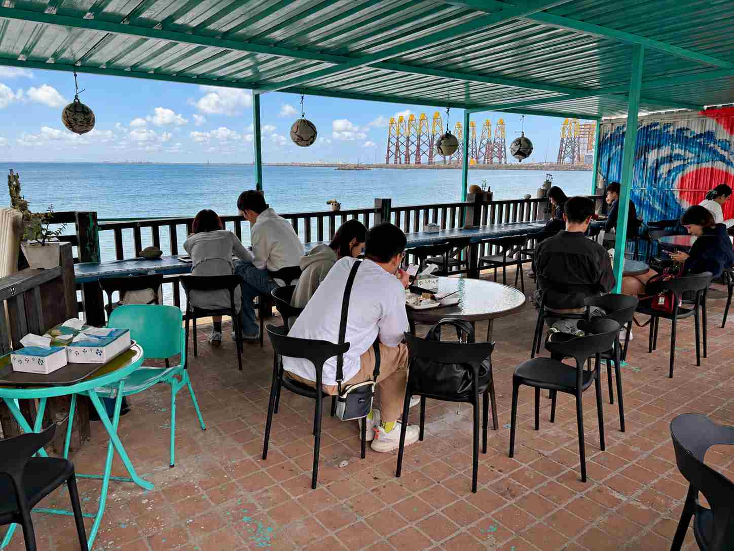 【林口美食】6115 Cafe，不用花大錢的超美海景，不限時咖啡廳推薦(菜單) @趙先生吃飯