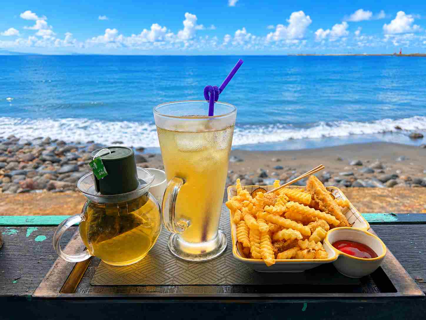 【林口美食】6115 Cafe，不用花大錢的超美海景，不限時咖啡廳推薦(菜單) @趙先生吃飯