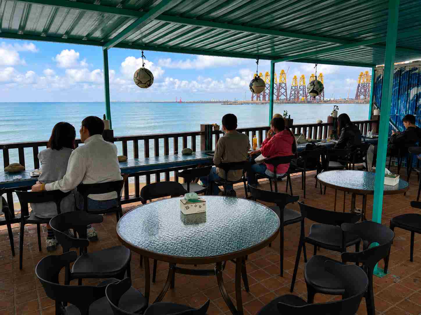 【林口美食】6115 Cafe，不用花大錢的超美海景，不限時咖啡廳推薦(菜單) @趙先生吃飯