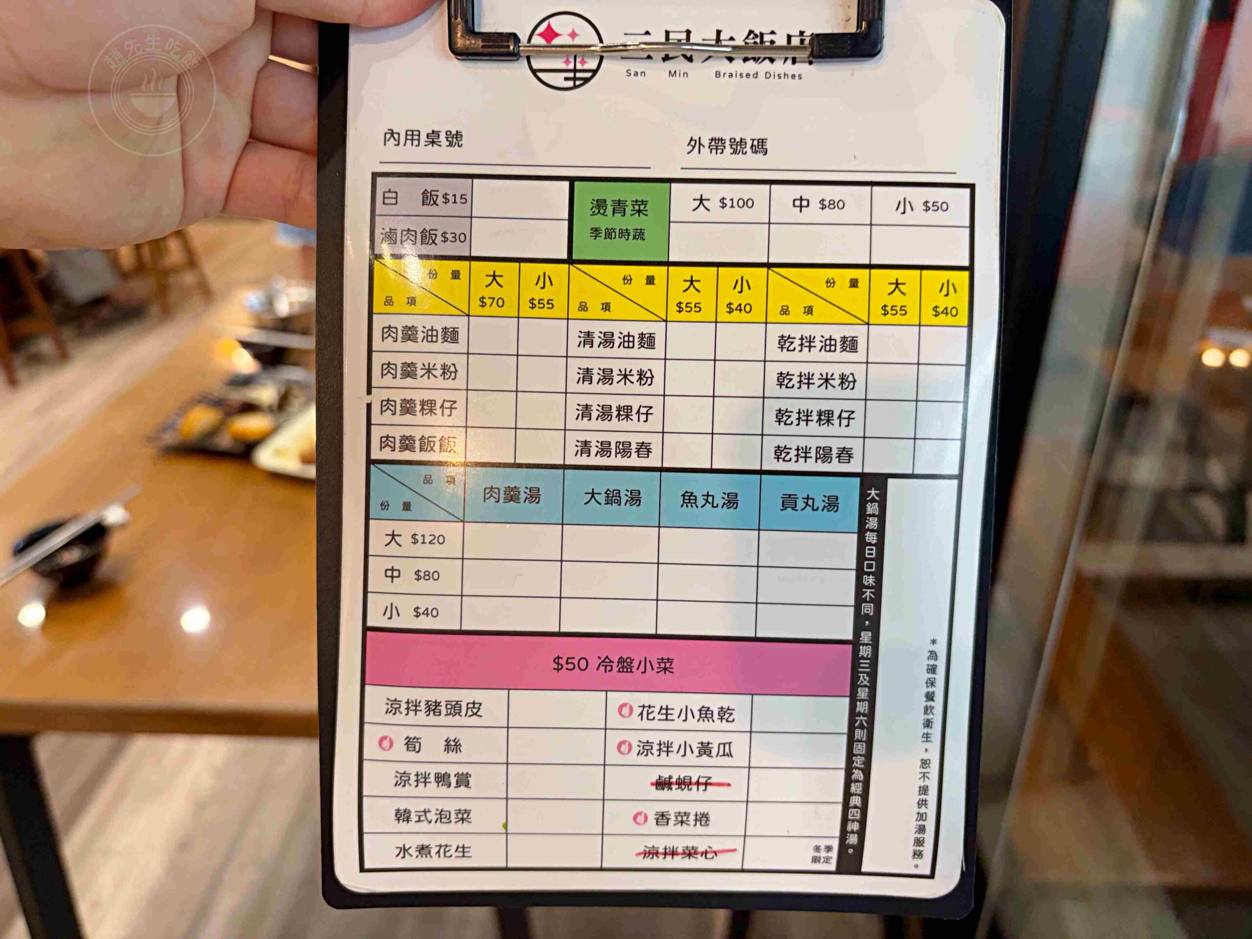 【宜蘭美食】三民大飯店，一天只開五個小時的排隊小吃，推薦滷味、肉羹麵(菜單) @趙先生吃飯