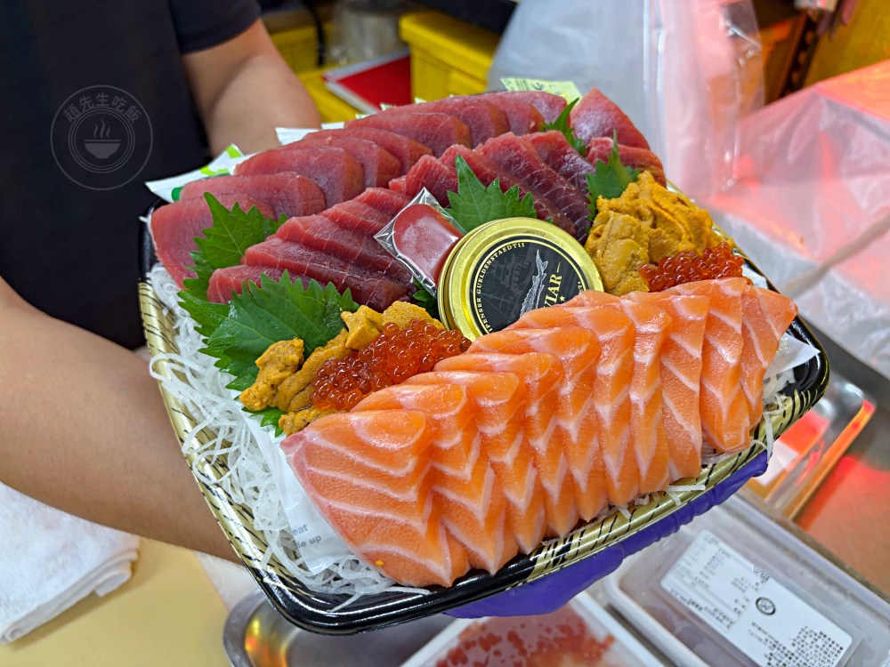 號稱台版築地市場跟水產好市多，海產、生魚片超大盒、牛豬肉無敵好吃 @趙先生吃飯