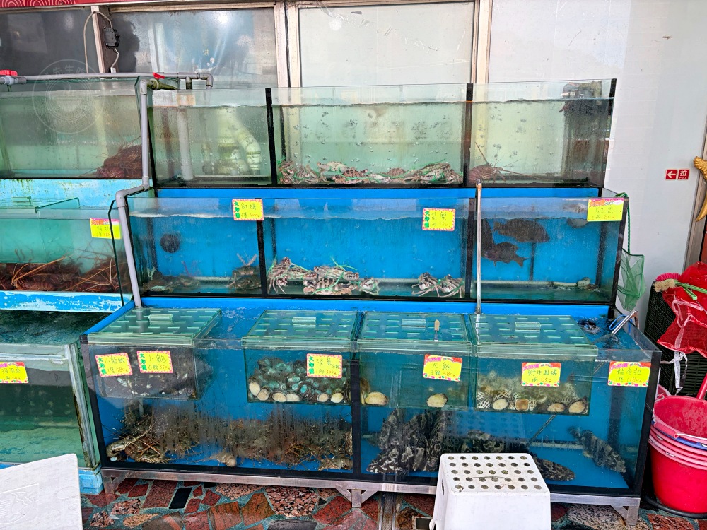 超便宜又好吃的海產店，大家族包好幾台遊覽車來，小卷米粉還打包！ @趙先生吃飯